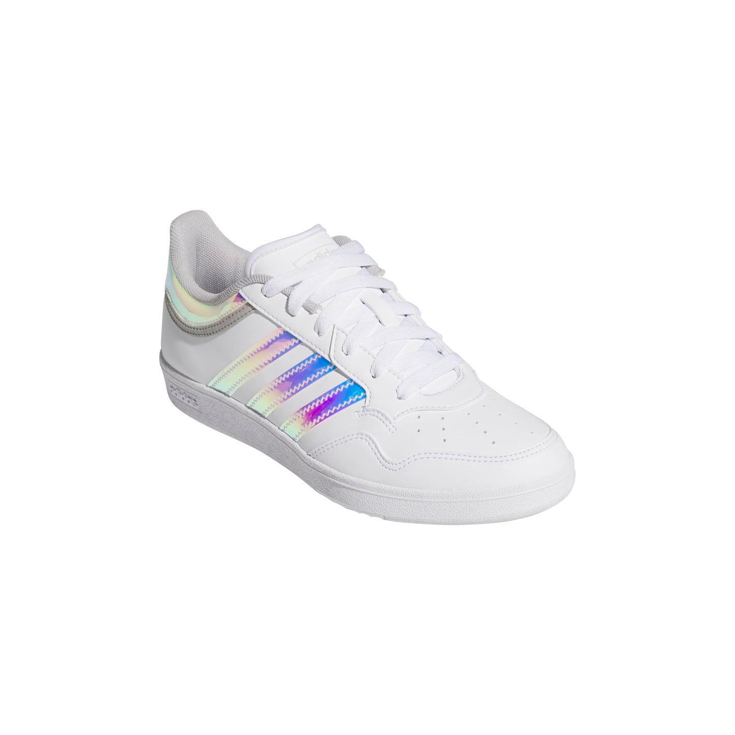 adidas Women's Hoops 4.0 Basketball Sneaker, White/White/Grey, 8