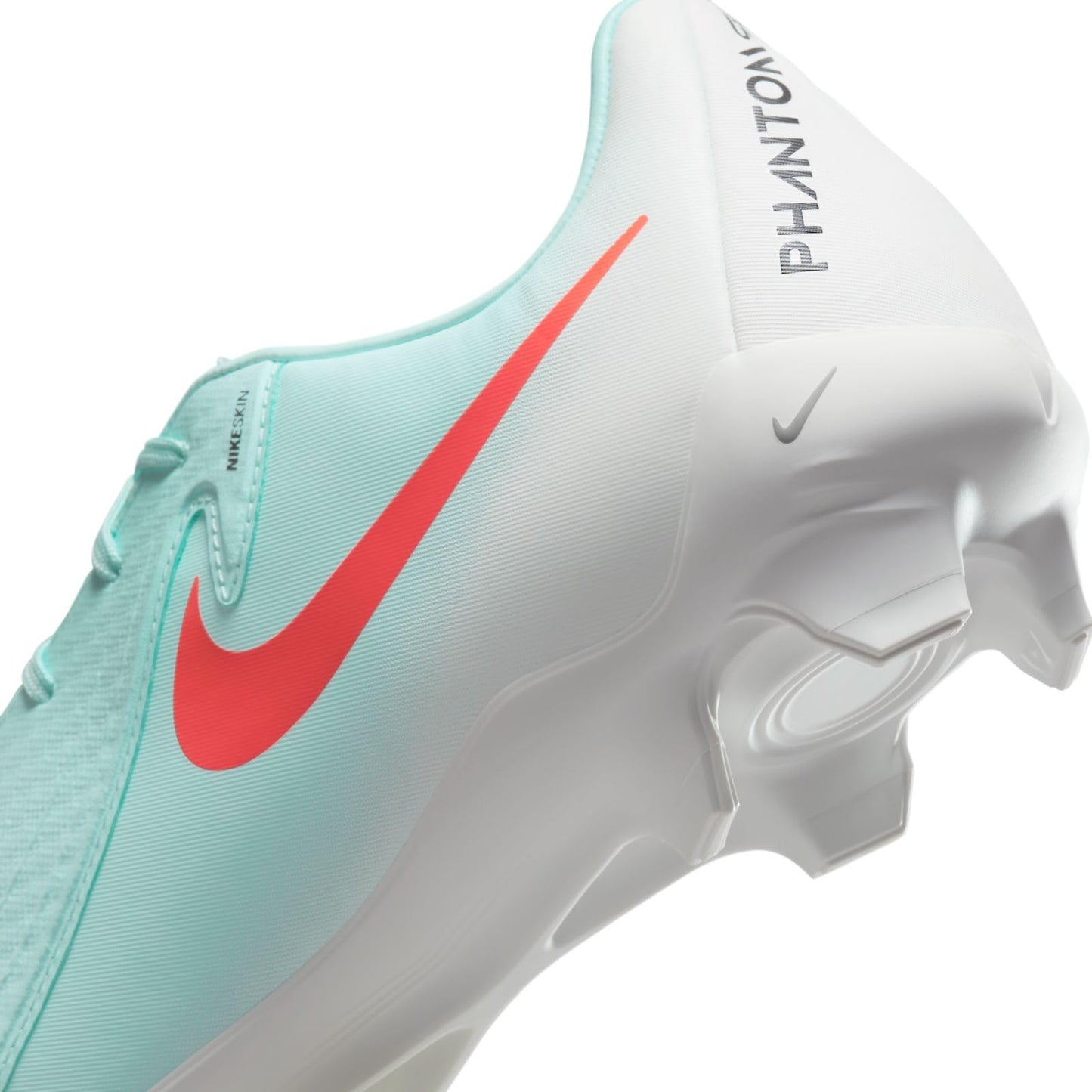 Nike Phantom GX 2 Academy MG Low-Top Soccer Cleats (FD6723-300, Mint/Off Noir/Atomic Red) Size 7