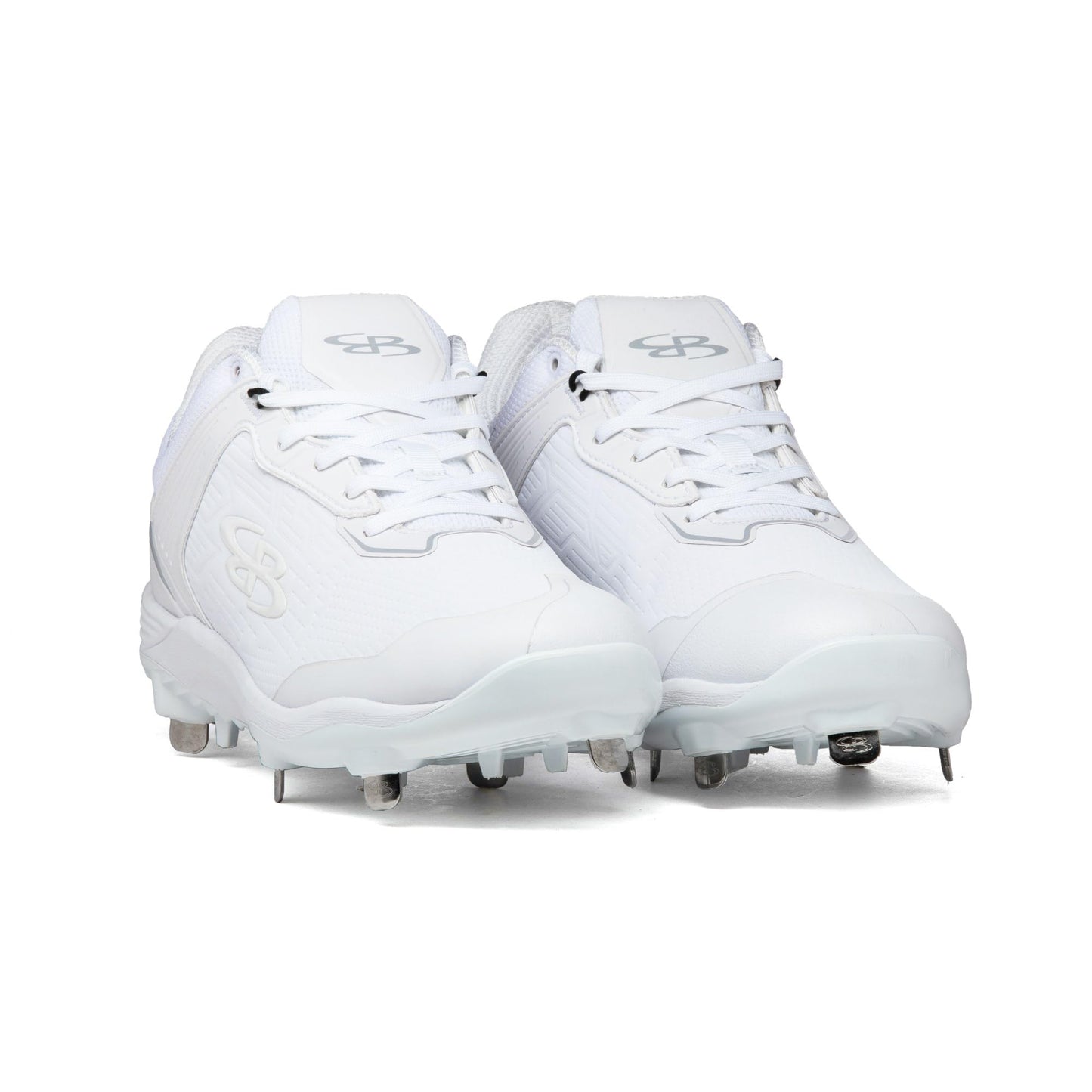 Boombah Viper Pro Men's Molded Cleat Mid White/White - Size 8