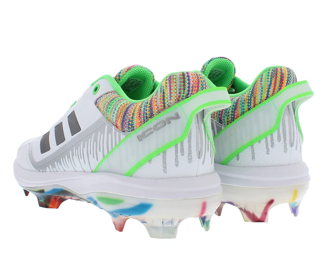 adidas Icon 7 Dripped Out TPU Mens Shoes Size 16, Color: White/Green