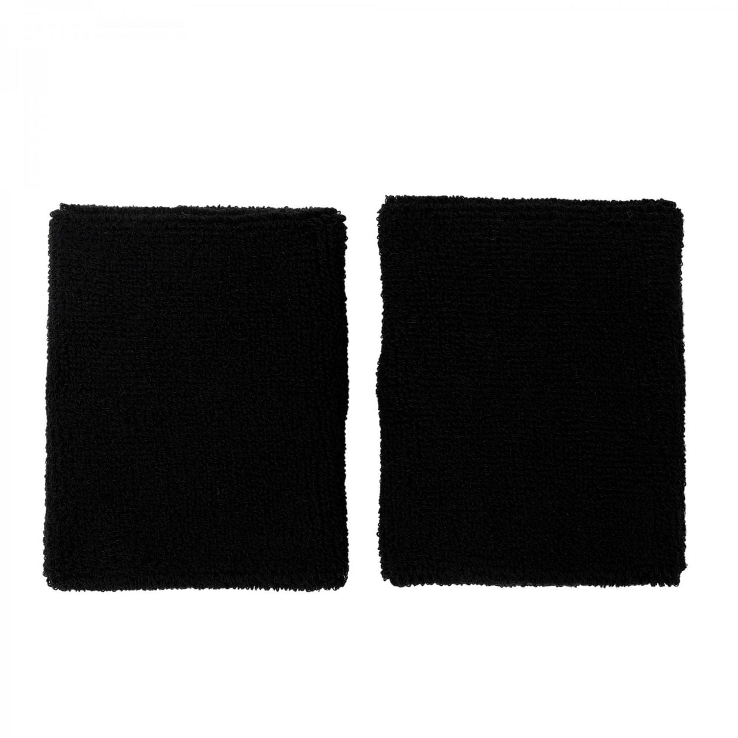 PUMA Unisex Wristband Long Pack of 2 - Sweatband, Running & Training, Logo (Black (0001))