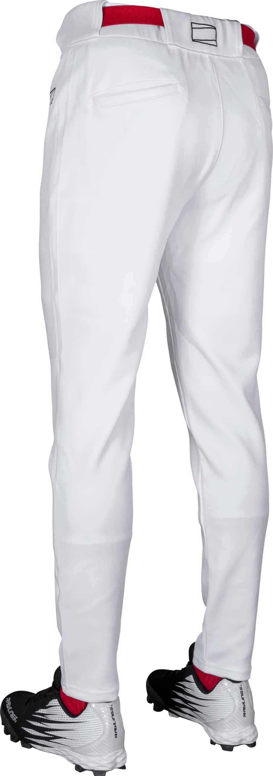 Rawlings Men's Standard PRO 150 Series Baseball Pants | Jogger Fit | Adult Sizes | Solid | Multiple Colors, White, Small