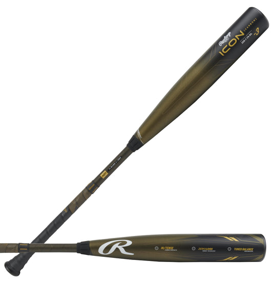 Rawlings | ICON Baseball Bat | BBBCOR | -3 | 33"