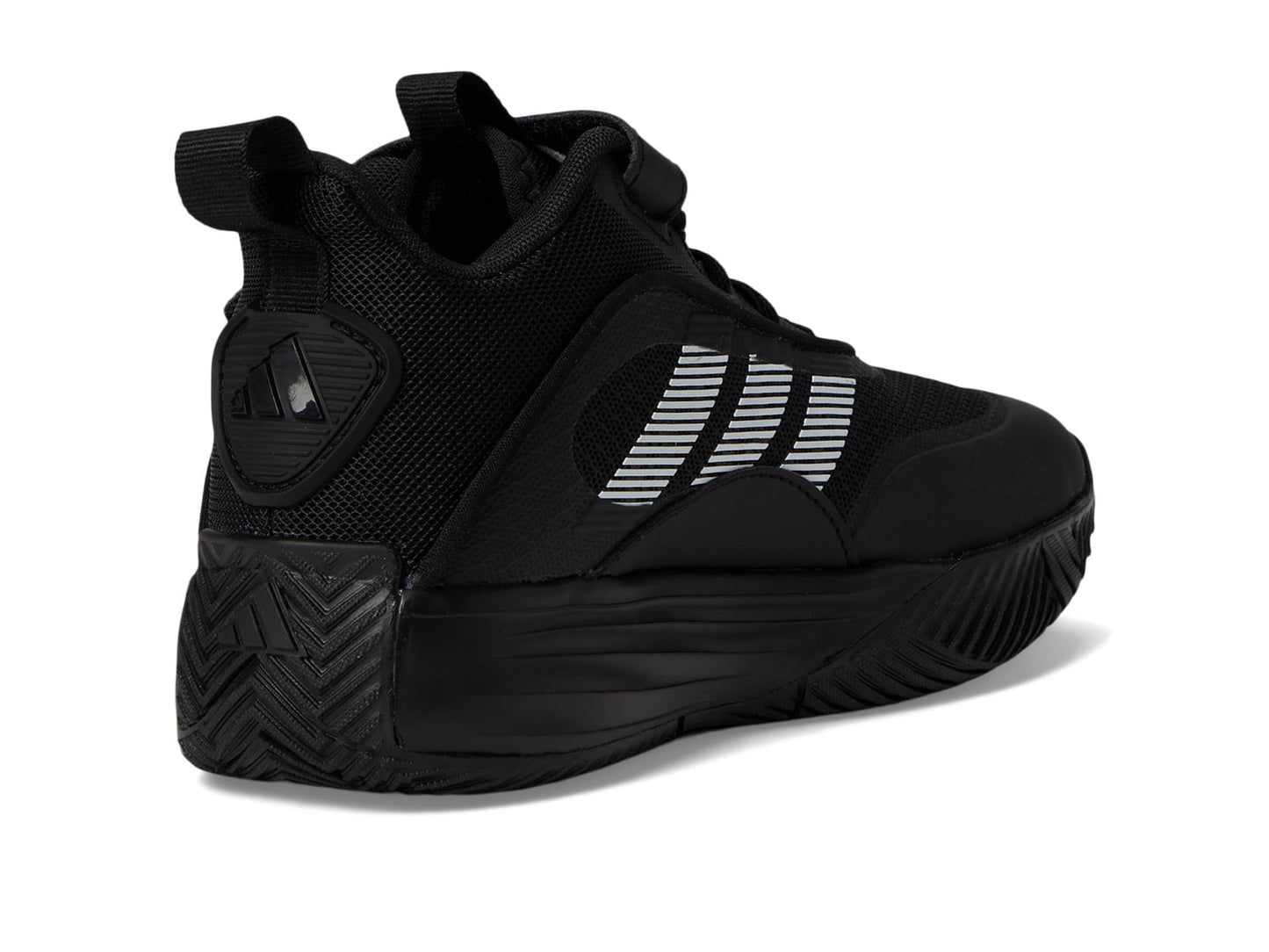 adidas Own The Game 3.0 Basketball Sneaker, Black/White/Black, 3 US Unisex Little Kid