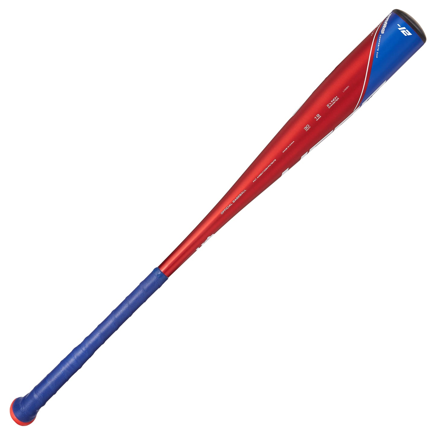 Axe Bat 2023 Hero (-12, 2-1/2") USABat Baseball Bat, 1-Piece Alloy, Red/Blue (29" / 17 oz.)