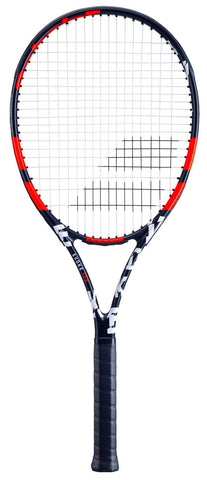 Babolat Evoke 105 Strung Tennis Racquet, Black/Orange (4 1/2