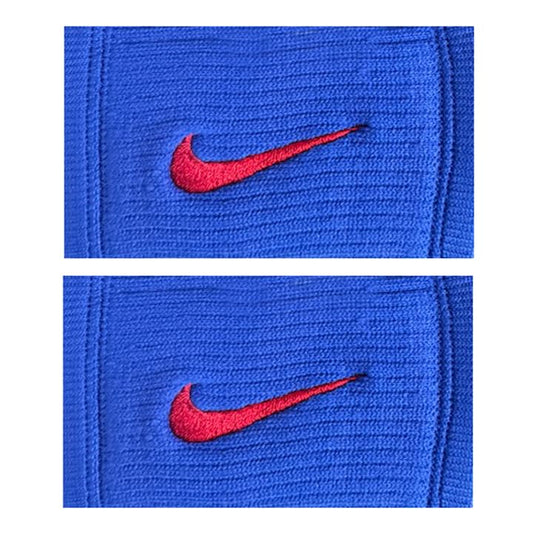 Nike Dry-Reveal Double Wide Wristbands (Dri-Fit, Royal/Red) - Unisex