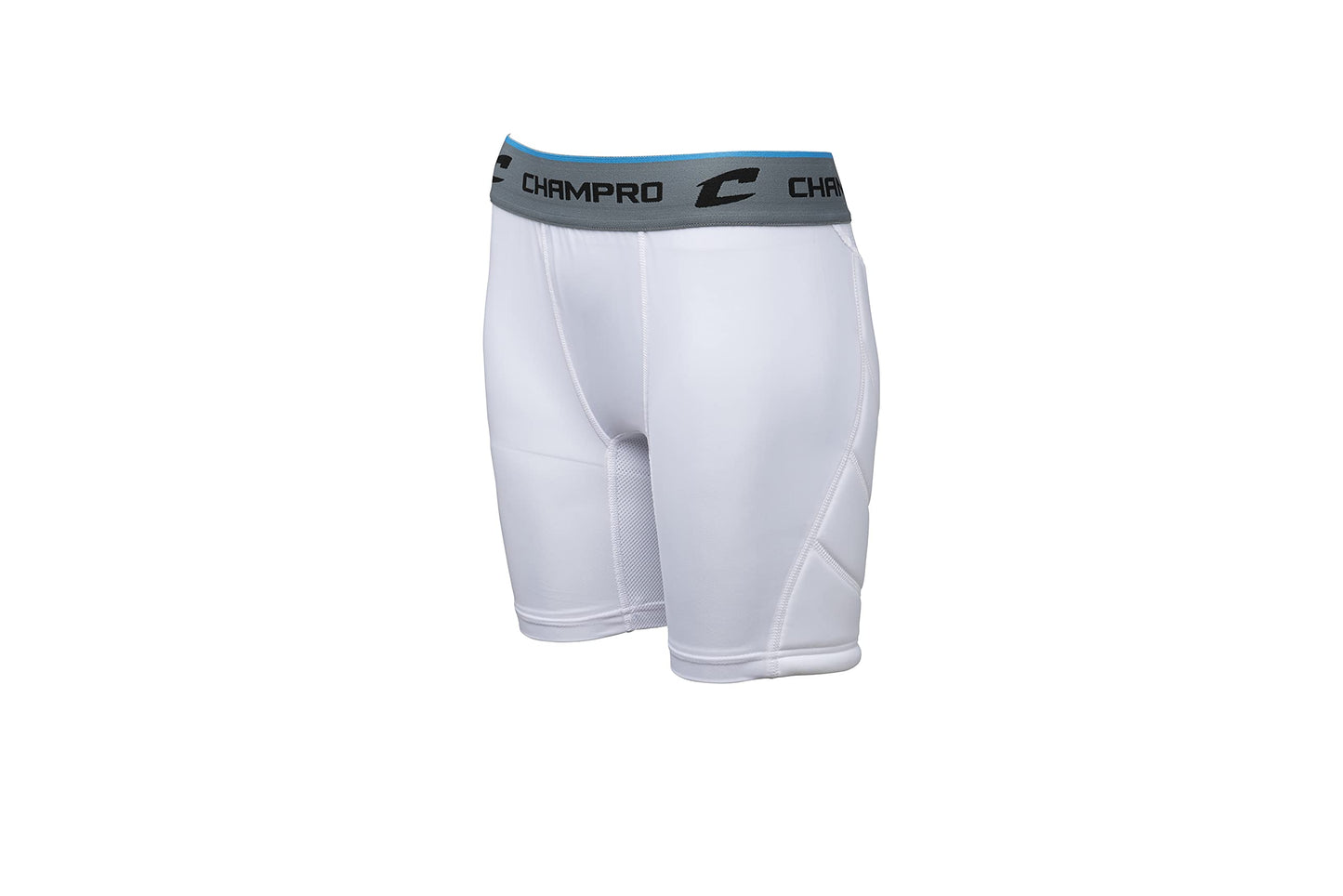 CHAMPRO Windmill Women's Sliding Short - Polyester/Spandex, White, Medium