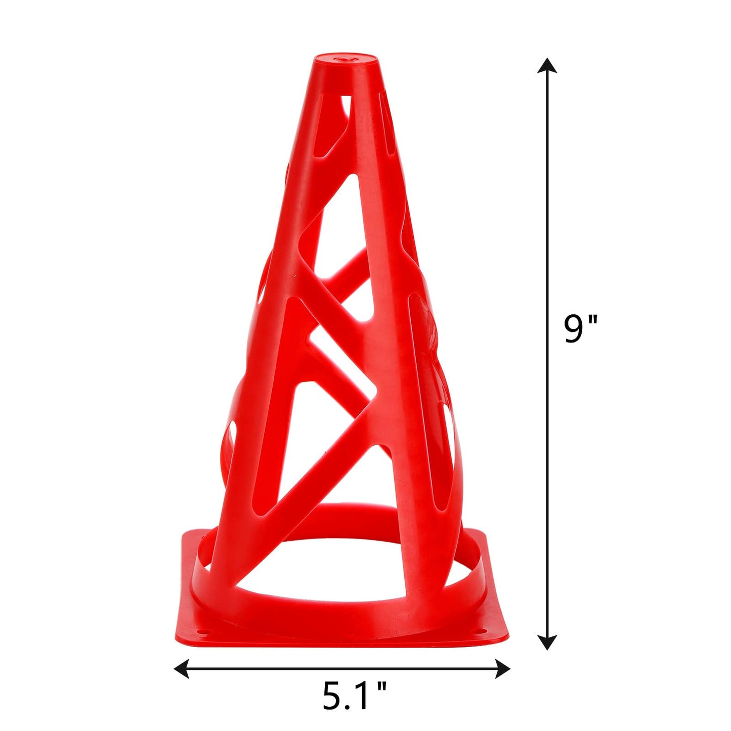 ZEAYEA 30 Pack Agility Training Sport Cone, 9 Inches Soccer Cones with Carry Bag, Basketball Training Cones for Soccer Football Basketball Speed Grab Drills and Training