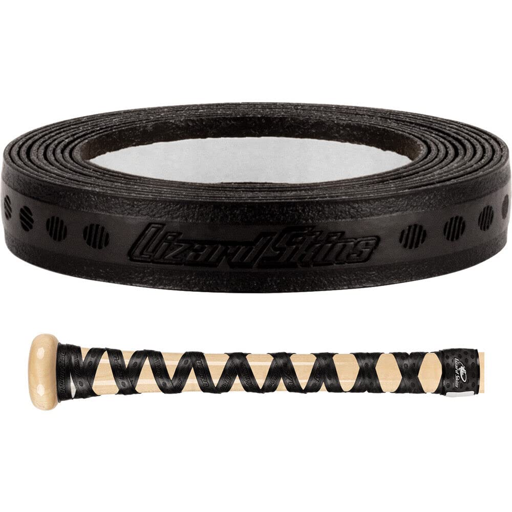Lizard Skins DSP Ultra X Bat Grip - Solid 0.5mm Thickness Baseball Wood Bat Tape - Black