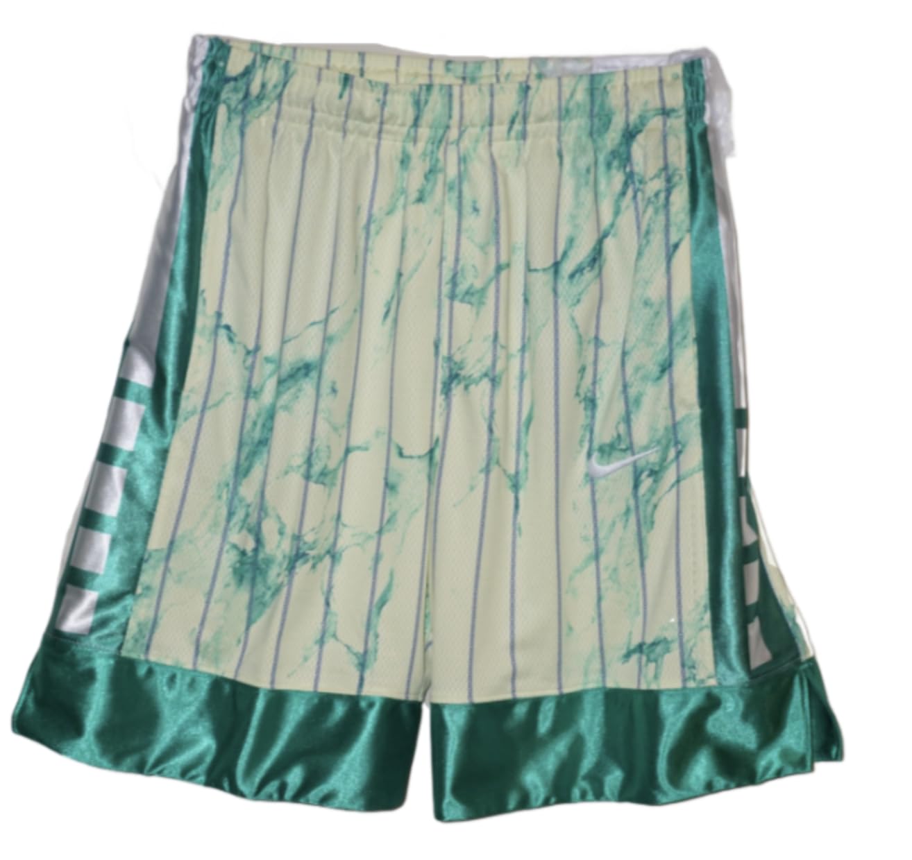 Nike Boys Elite Printed Loose Fit 8" Basketball Shorts (US, Alpha, X-Large, Regular, Green 324)