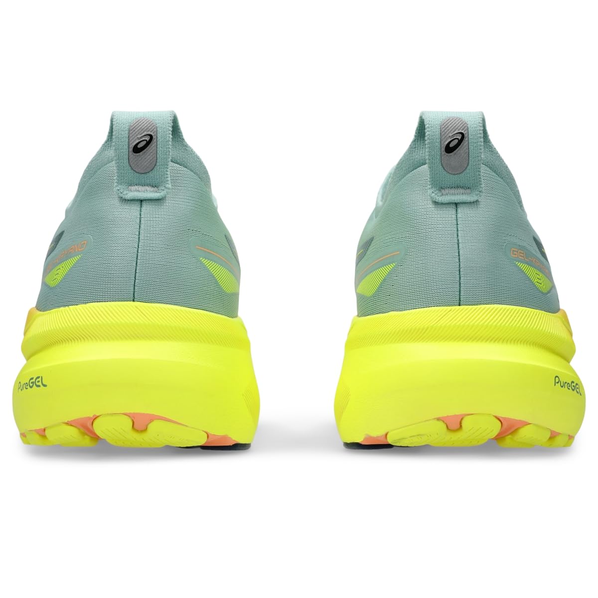 ASICS Men's Gel-Kayano 31 Running Shoes, 10, Light Celadon/Safety Yellow