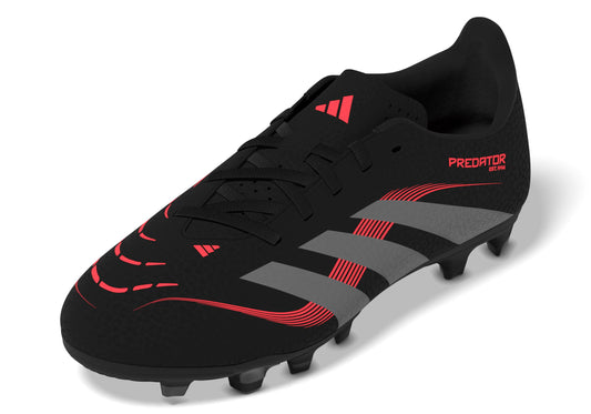 adidas Club Predator Firm Multi Ground Sneaker, Black/Grey/Lucid Red, 13 US Unisex Little Kid