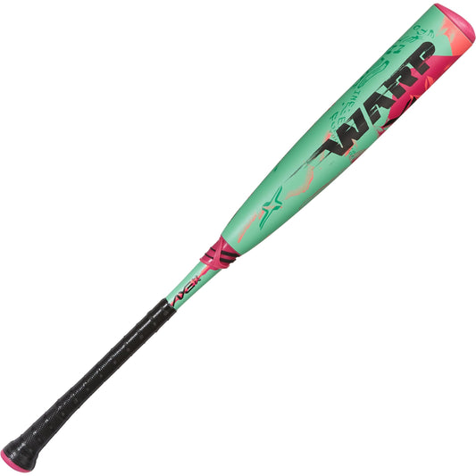 Axe | Warp | USSSA Youth Baseball Bat | Drop -10/-8/-5 | 3-Piece Composite | 2 3/4" Barrel | Green/Pink (Flared Handle, 29" (-10))