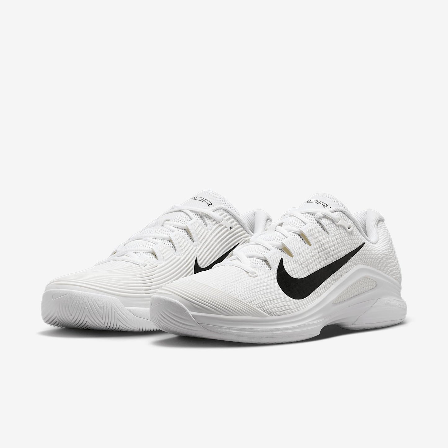 Nike Vapor 12 Men's Hard Court Tennis Shoes (FV5552-101, White/Summit White/Black) Size 10.5