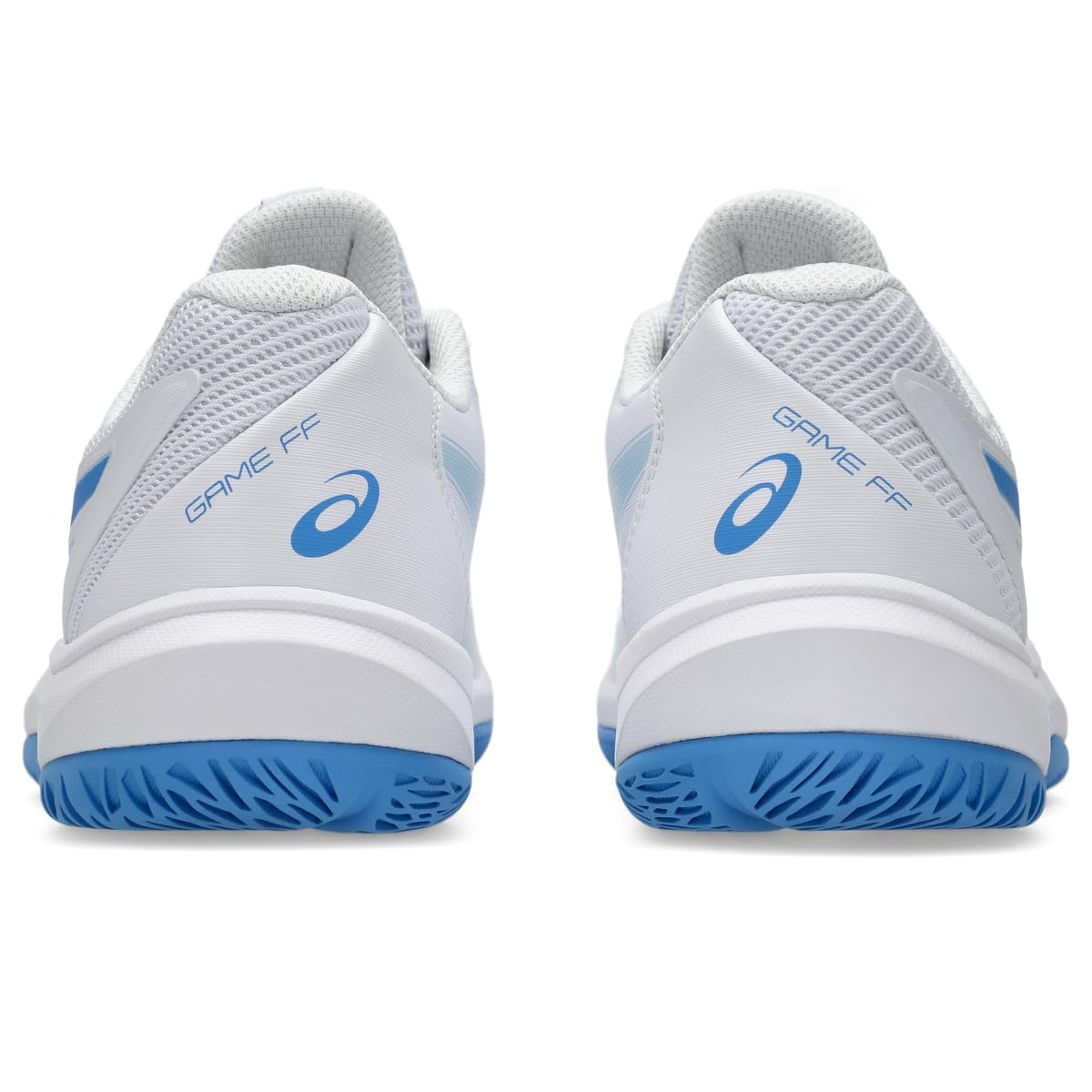 ASICS Women's Game FlyteFoam Tennis Shoes, 8.5, White/Blue Coast