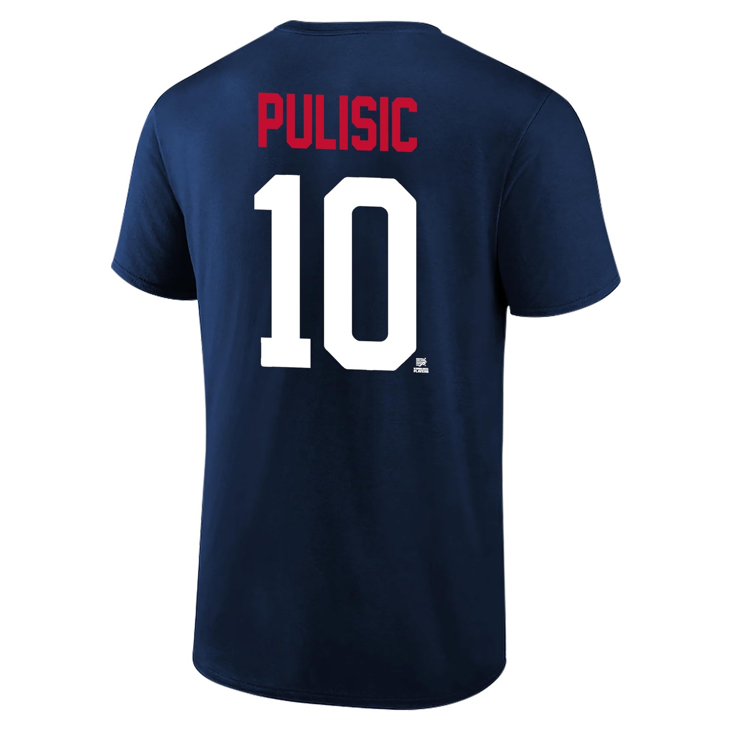 Icon Sports Offical Licensed U.S. Soccer Federation USMNT Player Name and Number T-Shirt | Christian Pulisic, Navy, Large