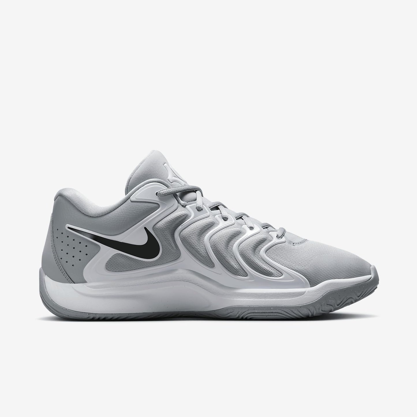 KD17 Basketball Shoes (FV1307-002, Wolf Grey/White/Black) Size 7.5
