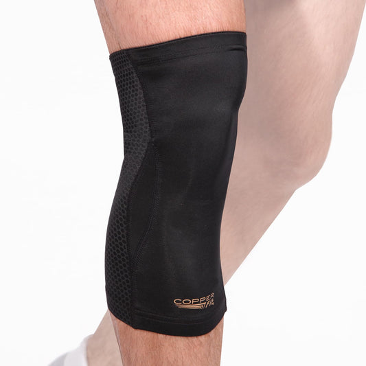 Copper Fit PRO Recovery Knee Compression Sleeve - Breathable, Second Skin Feel - Arthritis, Joint Pain, Circulation - For Men and Women (Medium)