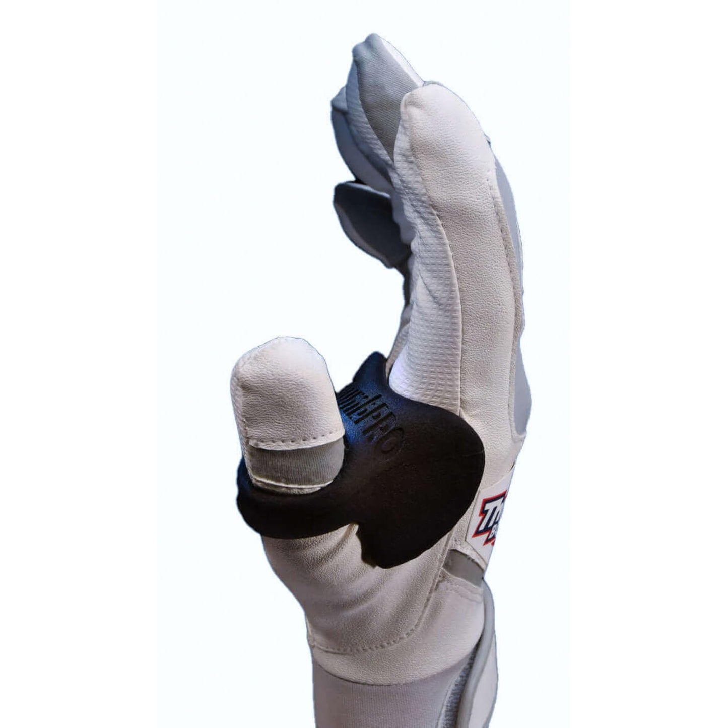 ThumbPRO Baseball Thumb Guard - Batting Aid & Grip Enhancer - Reduces Sting, Improves Swing - for Baseball & Softball - All Levels, Left/Right Hand - 3 Sizes (Pitch Black, Medium)