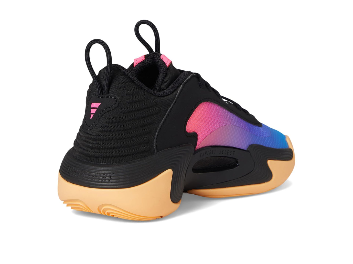adidas Women's Exhibit Select 2.0 Basketball Sneaker, Black/Supplier Colour/Lucid Pink, 7.5