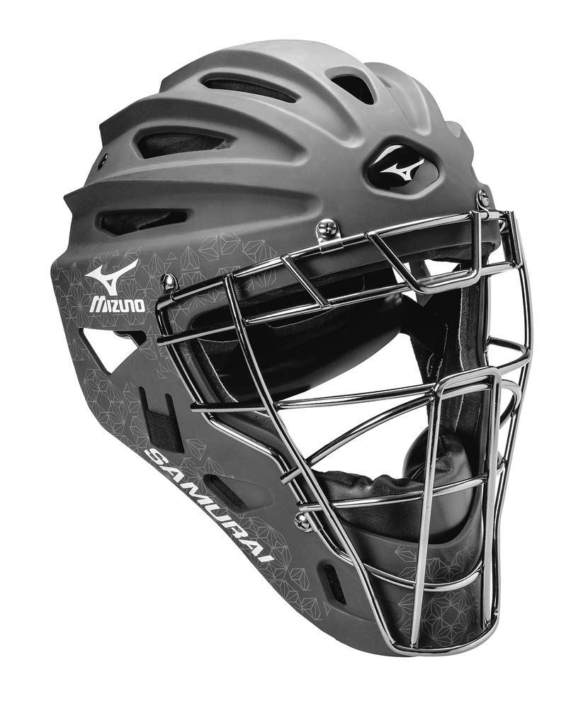 Mizuno Samurai Womens Boxed Catcher's Gear Set, Grey-Yellow, 14-16" Women's
