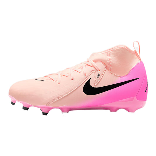 Nike Jr. Phantom Luna 2 Academy Little/Big Kids' MG Soccer Cleats (FJ2603-800, Crimson Tint/Pink Blast/Black) Size 4.5