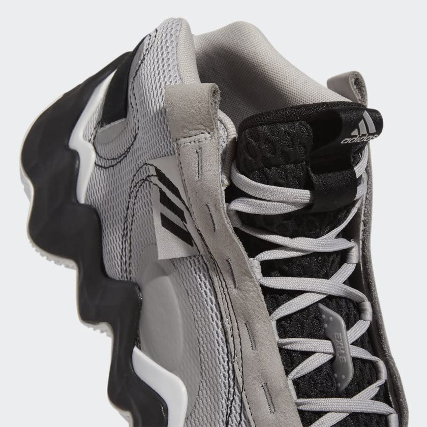 adidas Women's Exhibit B Mid Basketball Shoe, Grey/White/Black, 7