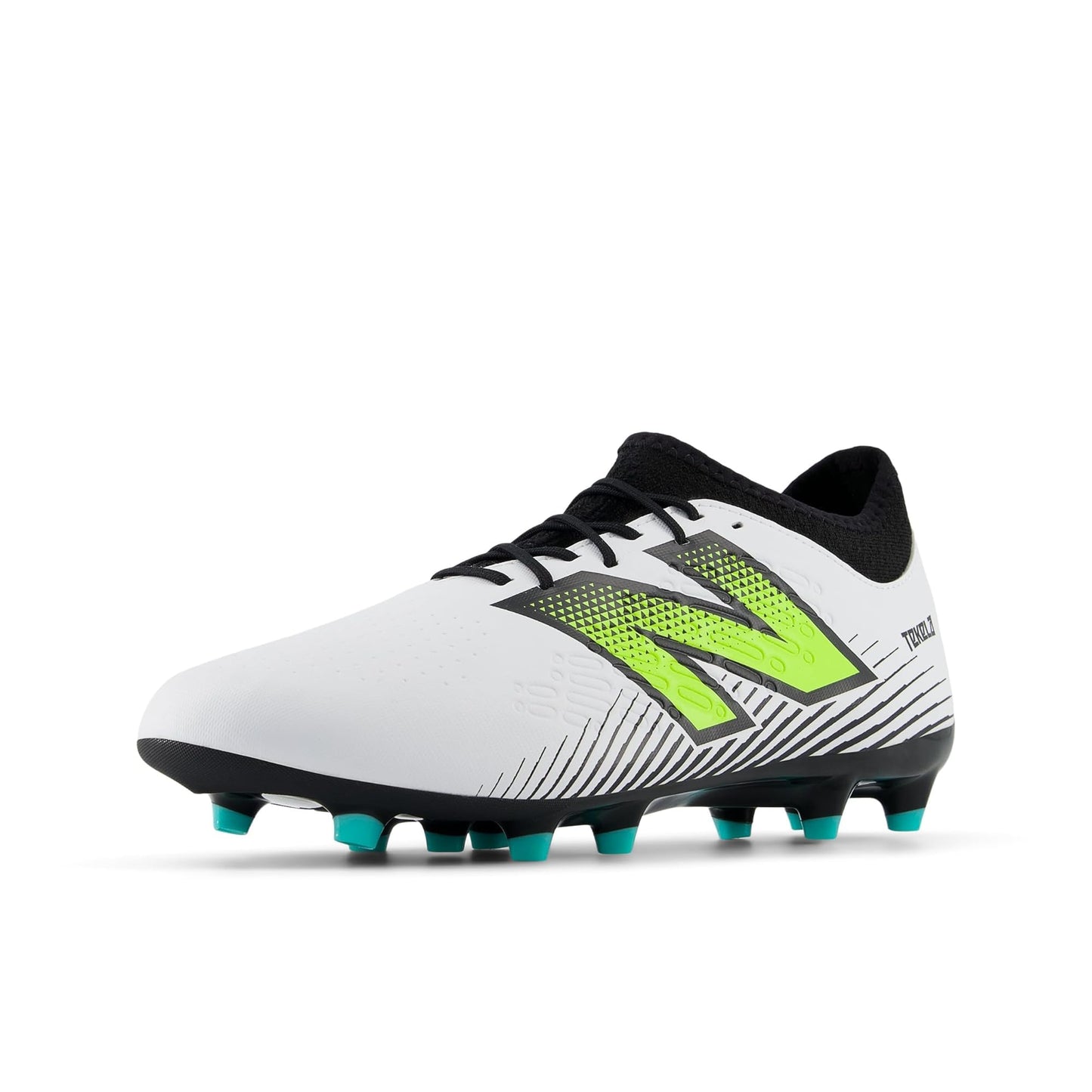 New Balance Unisex Tekela Magique Fg V4+ Soccer Shoe, White/Hi-Lite/Black, 6 US Men