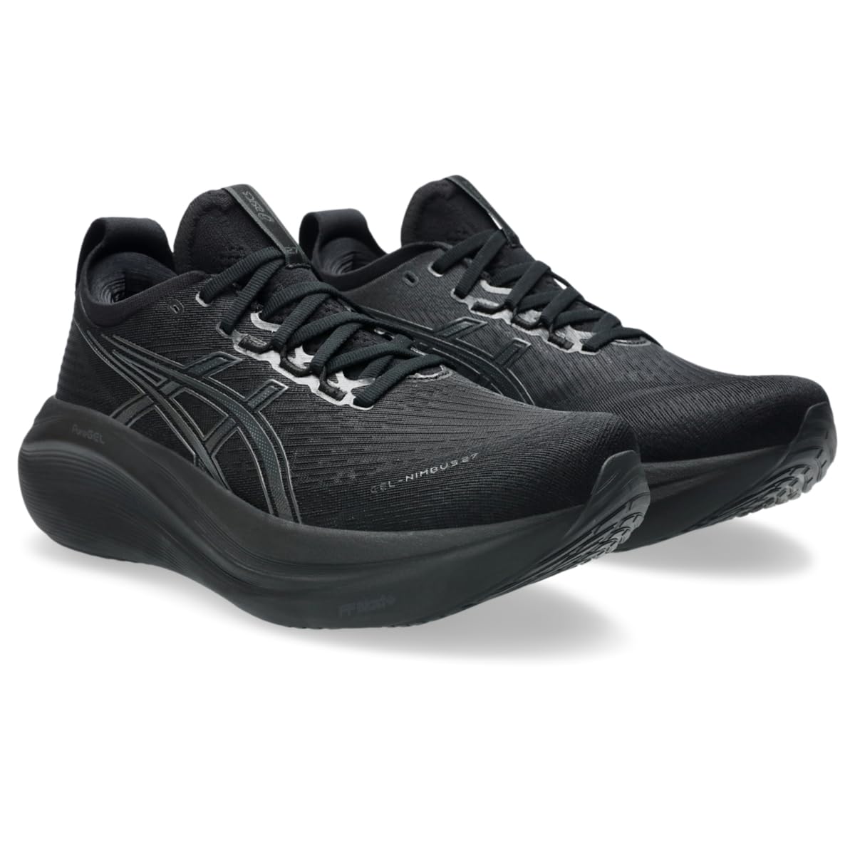 ASICS Men's Gel-Nimbus 27 Running Shoes, 11, Black/Graphite Grey