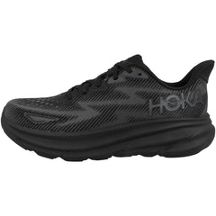 Hoka Men's Clifton 9 Sneaker, Black/Black, 10