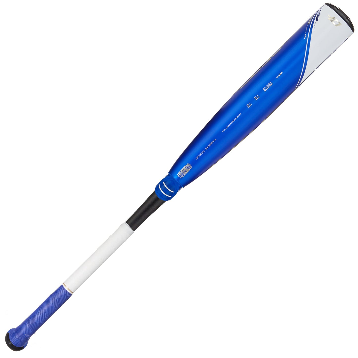 Axe Bat 2023 Avenge Pro USSSA 2-3/4" (-10) 3-Piece Composite Baseball Bat, 27" / 17 oz, (Blue/White)