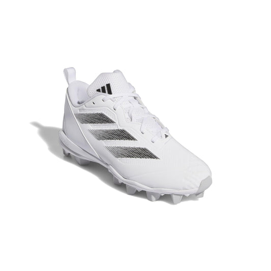 adidas Women's Adizero Instinct Molded Softball Sneaker, White/Black/Team Light Grey, 11