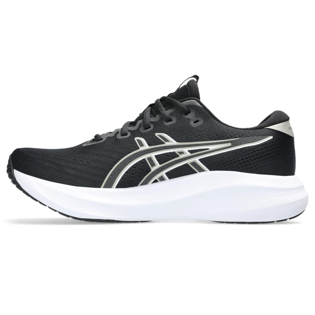ASICS Men's Gel-Excite 11 Running Shoes, 12, Black/Meteor Grey