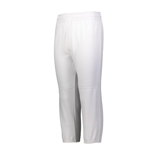 Augusta Sportswear Men's Gamer Pull-Up Baseball Pant with Moisture Management for Softball Champions, White, Medium