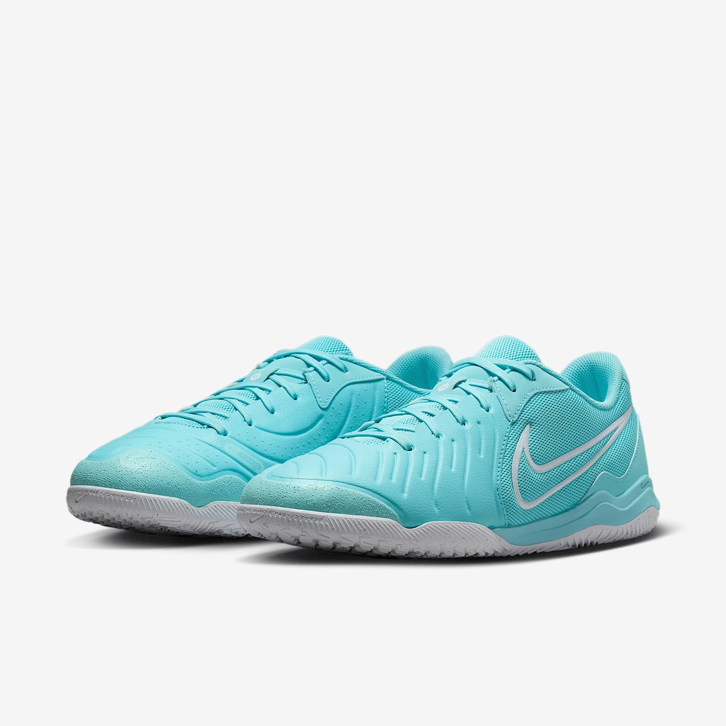 Nike Tiempo Legend 10 Academy Indoor/Court Low-Top Soccer Shoes (DV4341-401, Copa/White) Size 8.5
