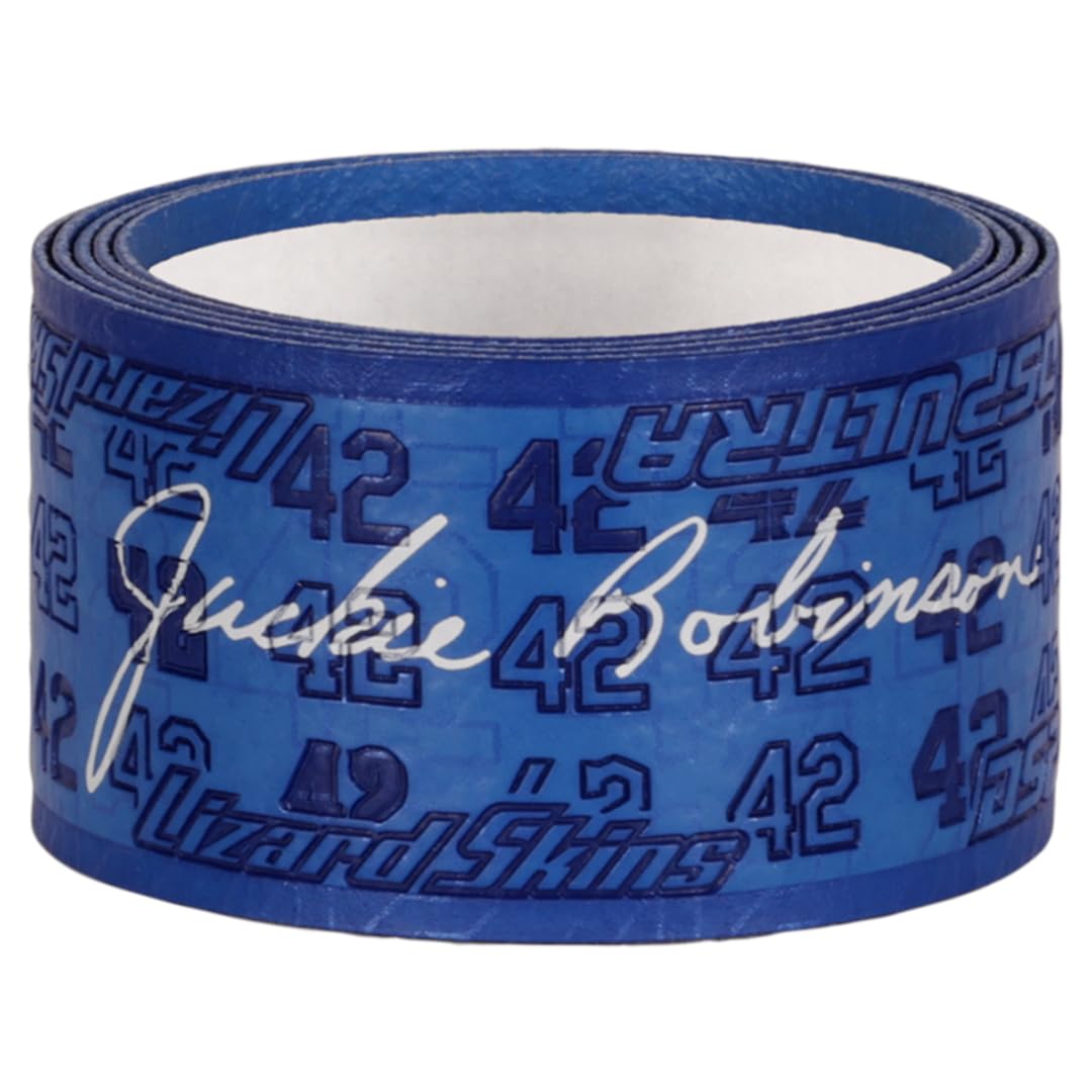 Lizard Skins DSP Ultra Legend Series Baseball Bat Grip - 0.5mm 1.1mm – Jackie Robinson – Lou Gehrig – Roberto Clemente (Jackie, 1.1mm)