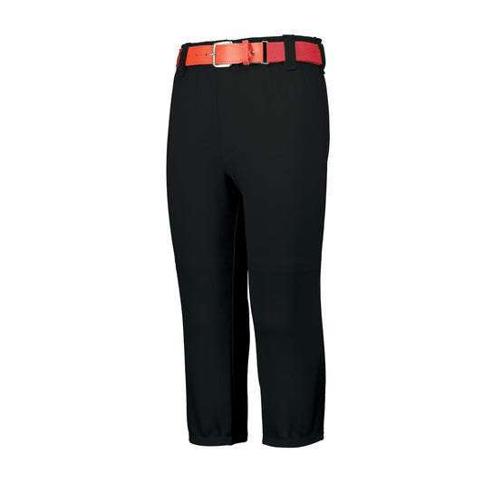 Augusta Sportswear Men's Gamer Pull-Up Baseball Pants with Belt Loops: Dominate The Field in Style and Comfort, Black, Medium