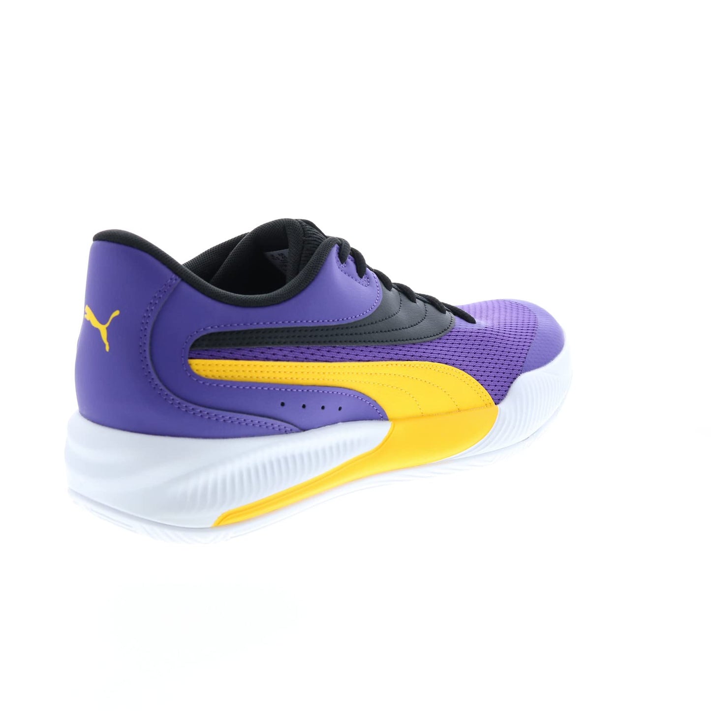 PUMA Men's Triple Low Basketball Sneaker, Prism Violet-Spectra Yellow, 10