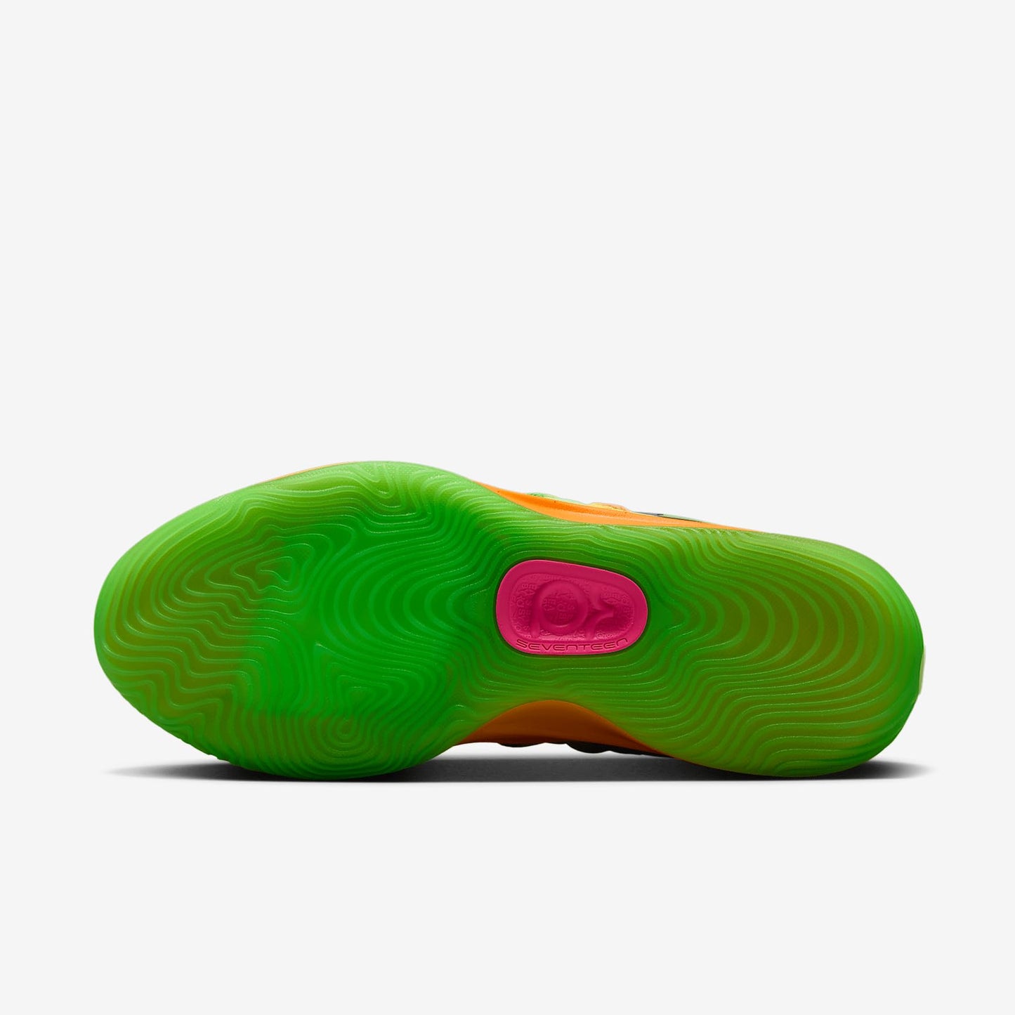 KD17 Basketball Shoes (HF1811-700, Barely Volt/Hyper Pink/Total Orange/Baltic Blue) Size 9