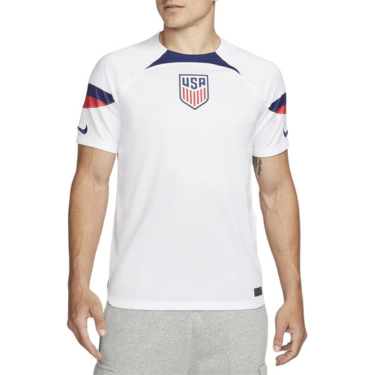 Nike USMNT 2022/23 Stadium Home Men's Dri-FIT Soccer Jersey Size - Large, White/Loyal Blue/Loyal Blue
