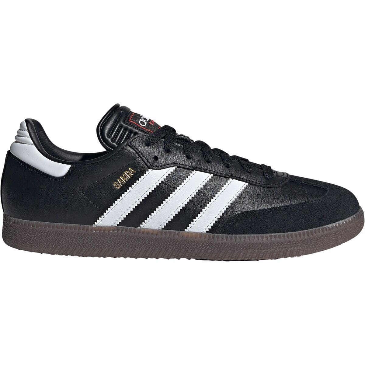 adidas Unisex Samba Indoor Sneaker, Black/White/Vivid Red, 10 US Men