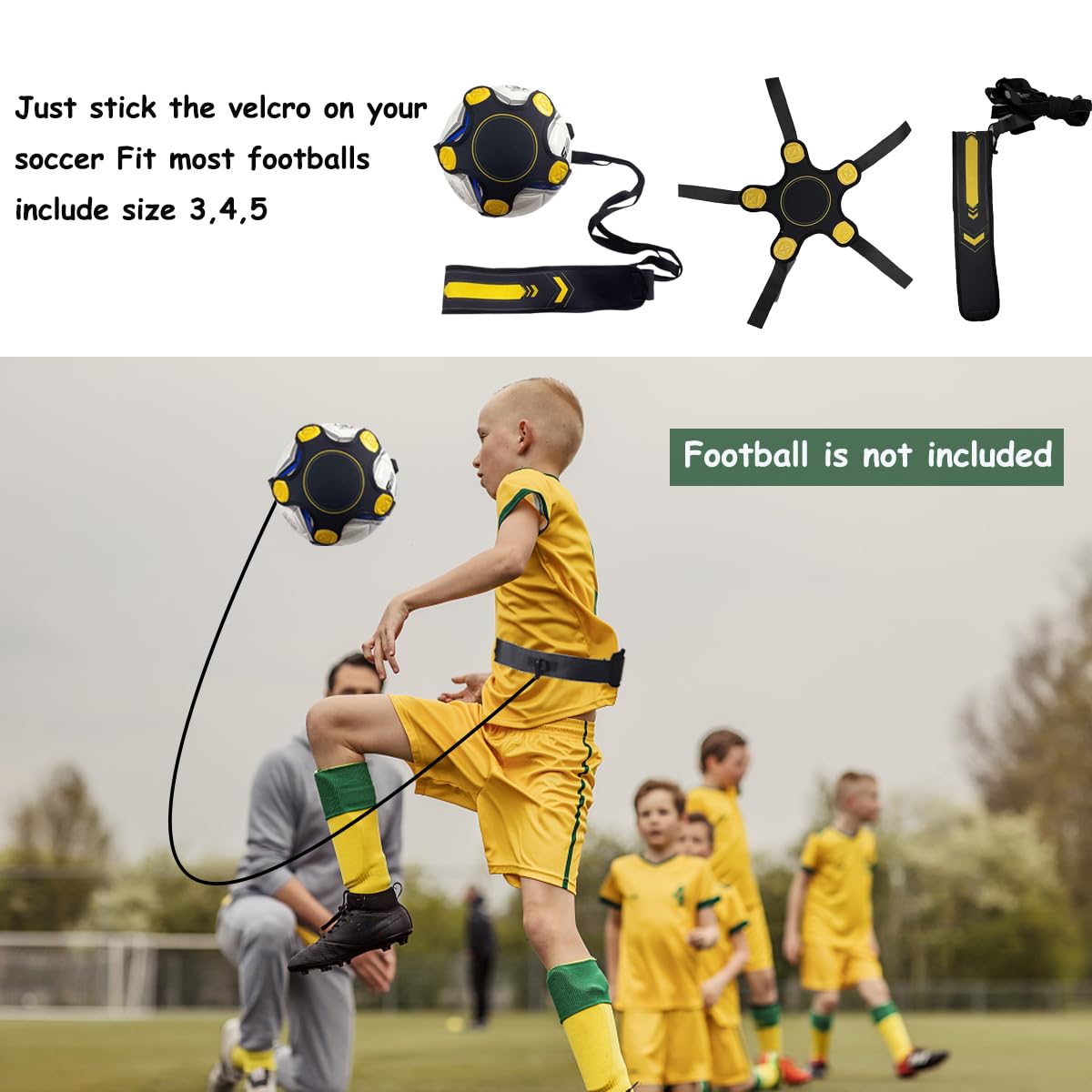 TGLITC Soccer Agility Training Equipment Set, Soccer Accessories 12 Rung 20Ft Agility Ladder, 12 Disc Cones, Solo Soccer Trainer, Jump Rope - Speed Training Equipment Gifts for boy