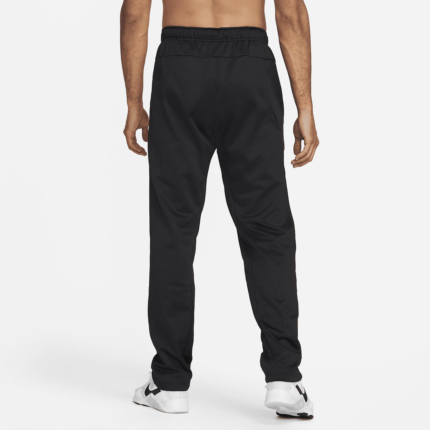Nike Men's Therma Open Hem Fitness Pants, Black/Black/White