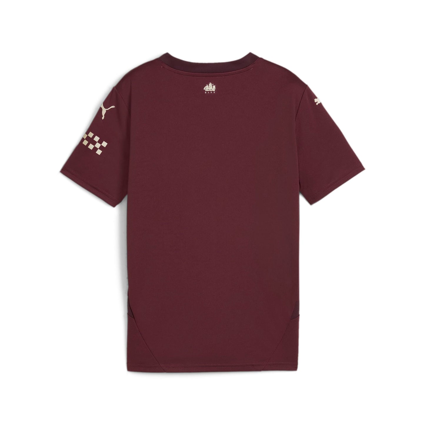 Manchester City FC Kids 2024/25 Third Soccer Jersey - Burgundy - Size: S