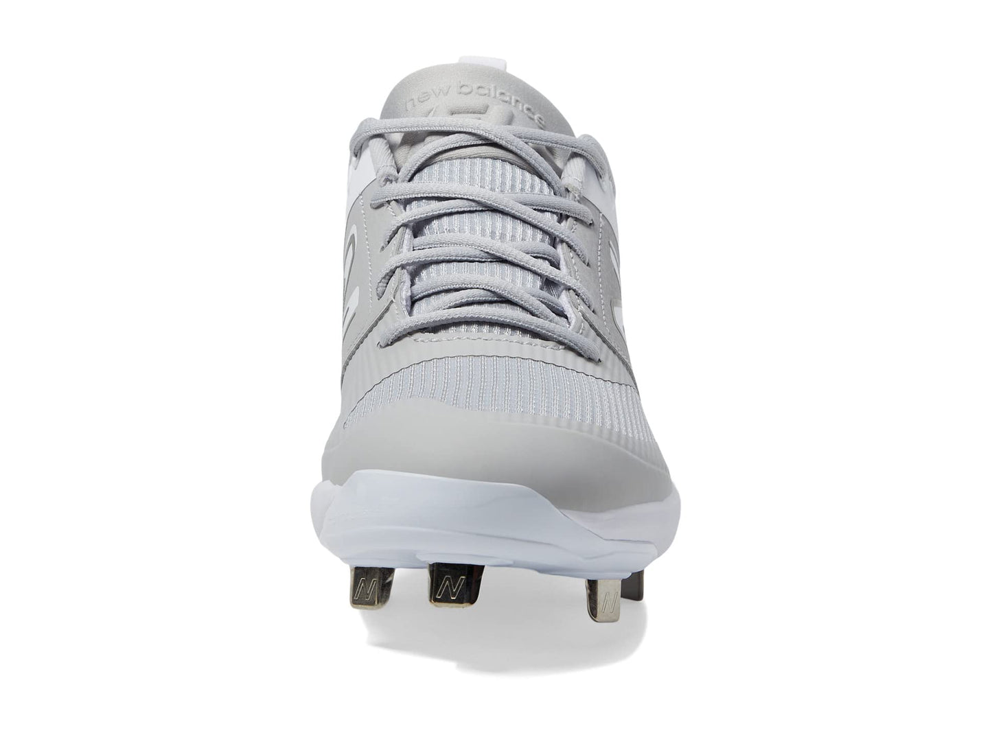 New Balance Women's Fresh Foam Velo V3 Softball Shoe, Grey/White, 8