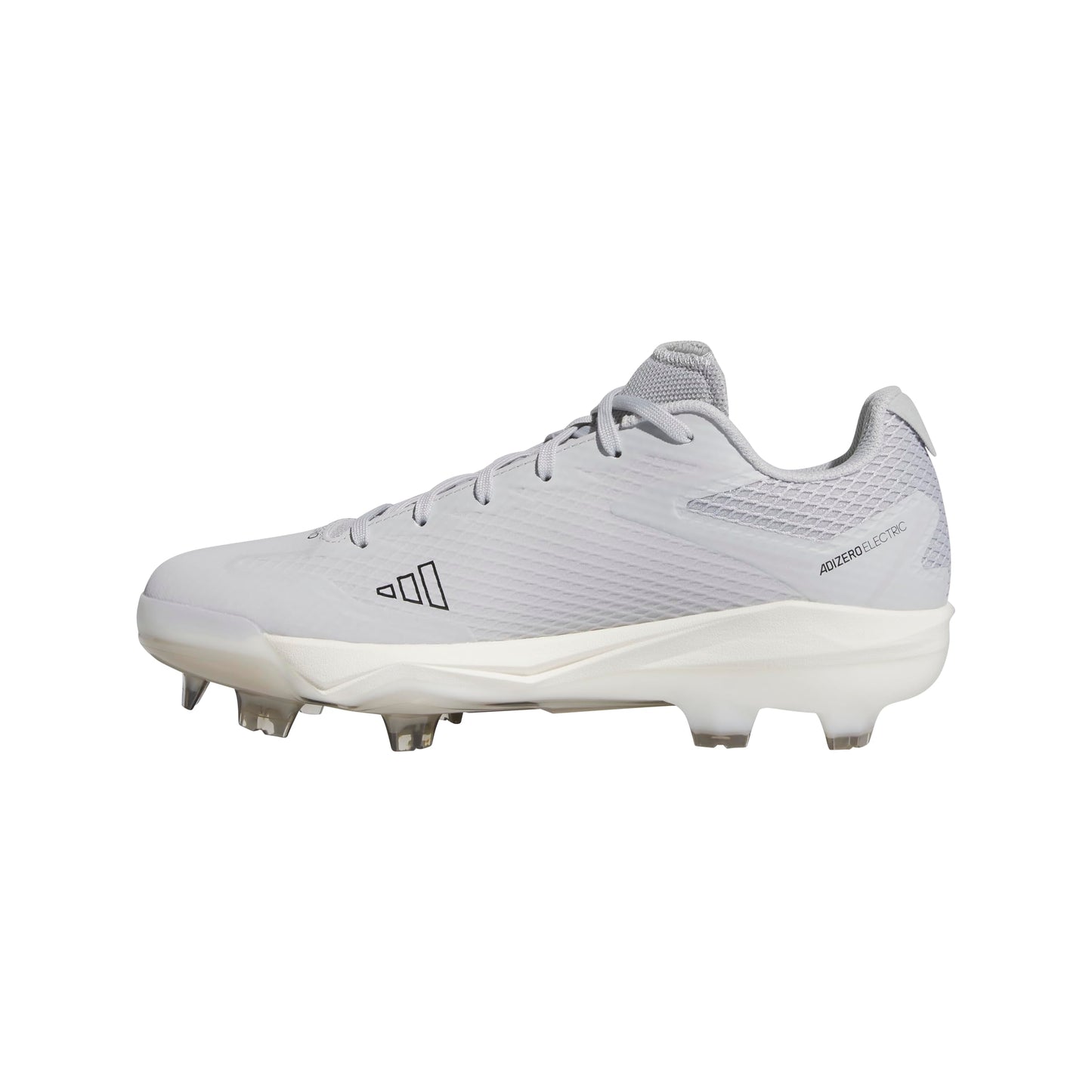 adidas Men's Adizero Electric Baseball Sneaker, Team Light Grey/Black/White, 11