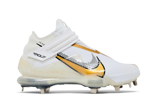 Nike Force Zoom Trout 7 Men's Baseball Cleats 'White Gold' (Cl3134-106) - Size 7.5