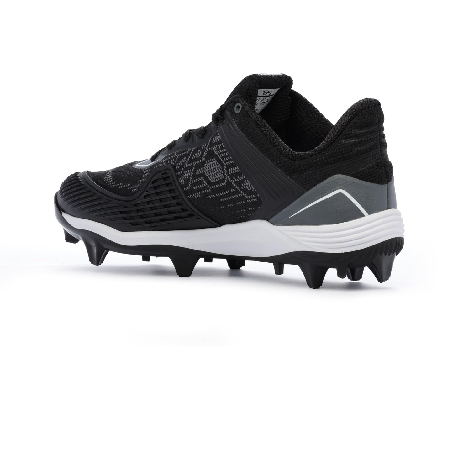 Boombah Viper Pureknit Women's Molded Cleat - Status Pitching Toe Black/Charcoal - Size 9.5