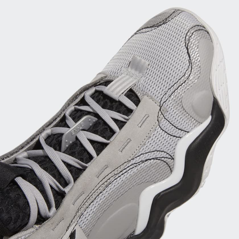adidas Women's Exhibit B Mid Basketball Shoe, Grey/White/Black, 7